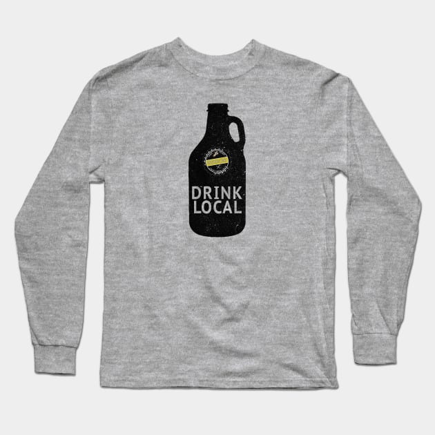 Drink Local Long Sleeve T-Shirt by phillydrinkers